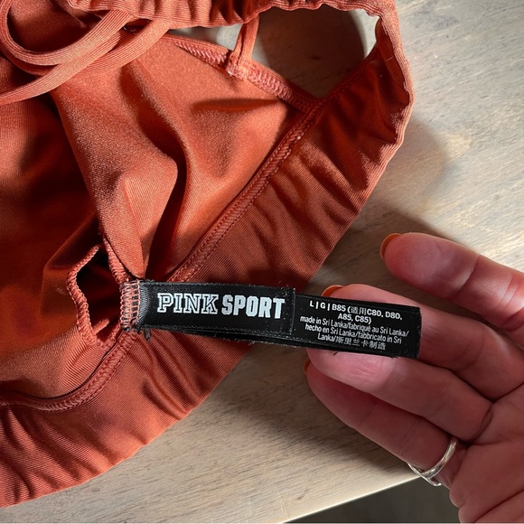 Victoria’s Secrets Pink Sport Dark Orange Sports Bra - Picture 3 of 3